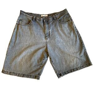 VTG Billabong Y2K Men’s Gray Distressed Cotton Bermuda Skater Shorts Size 38